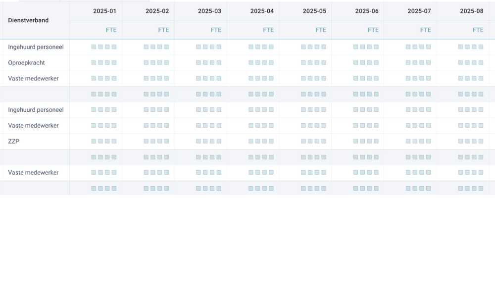 dienstverband xlreporting