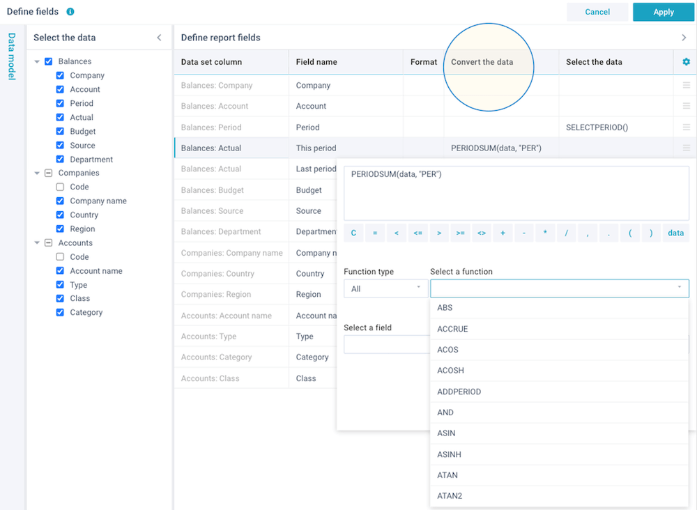 screenshot account convert data