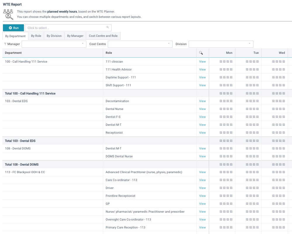 report wte xlreporting